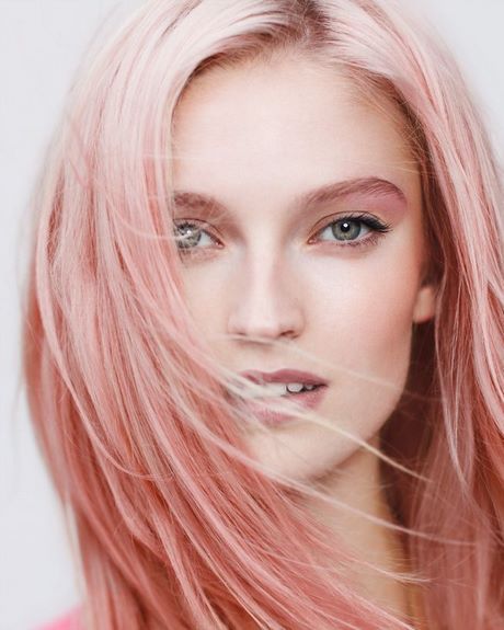 Blond Roze Haar Schoonheid En Stijl